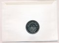 Либерия 1 доллар 1993 год - 80 лет со дня рождения Вилли Брандта (конверт с маркой)