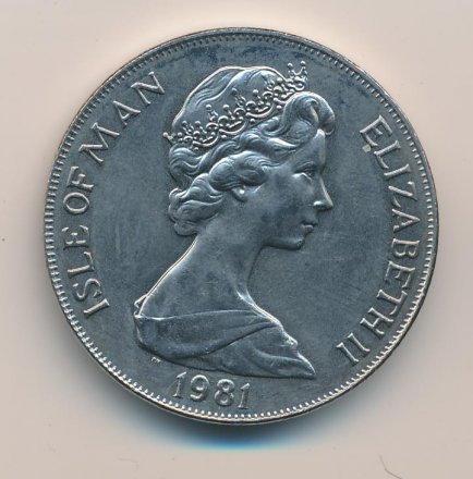 Остров Мэн 1 крона 1981 год
