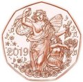 Австрия 5 евро 2019 год - Новый год