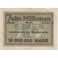 Германия (Рейнская провинция, Дюссельдорф) 10000000 марок 1923 год - VF
