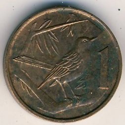 Каймановы острова 1 цент 1972 год