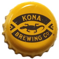Пивная пробка США - Kona Brewing Co. (желтая, черная)