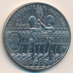 Монета Остров Вознесения 50 пенсов 1996 год