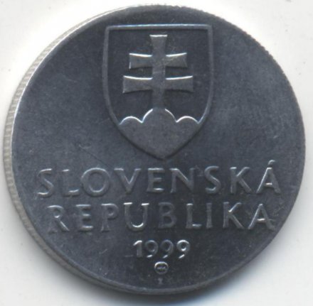 Словакия 20 гелеров 1999 год