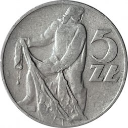 Польша 5 злотых 1960 год