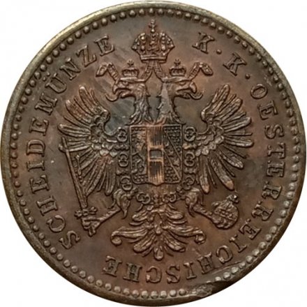 Австрия 1 крейцер 1878 год