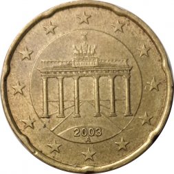 Германия 20 евроцентов 2003 год (A)