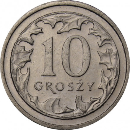 Польша 10 грошей 2012 год