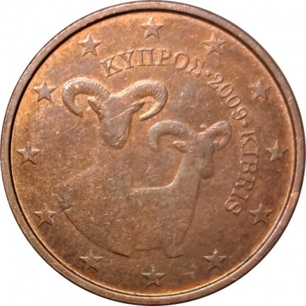 Кипр 5 евроцентов 2009 год - Муфлоны