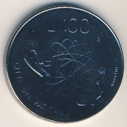 Ватикан 100 лир 1983 год