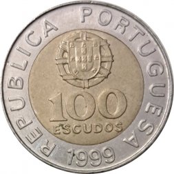 Португалия 100 эскудо 1999 год - Педру Нуниш