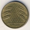 Веймарская республика 10 рейхспфеннигов 1936 год (A)