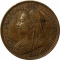 Великобритания 1/2 пенни 1896 год