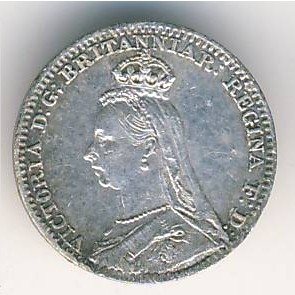 Великобритания 1 пенни 1890 год