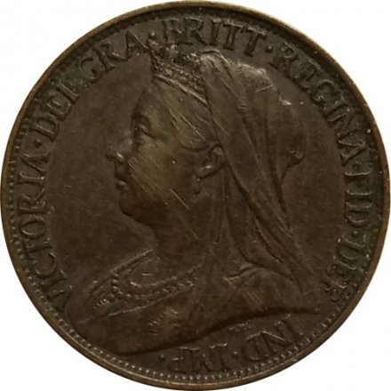 Великобритания 1 фартинг 1896 год