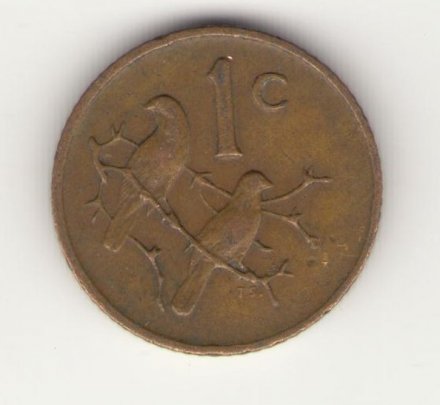 ЮАР 1 цент 1973 год