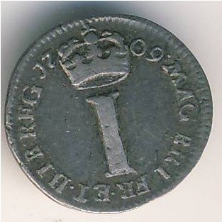 Великобритания 1 пенни 1709 год