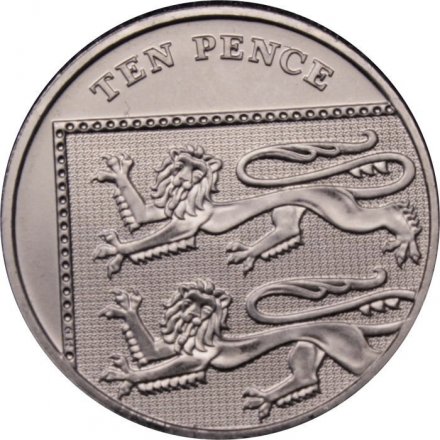 Великобритания 10 пенсов 2010 год