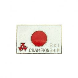 Значок Япония. Чемпионат по лыжным гонкам. Ski Championship