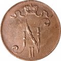 Финляндия 5 пенни 1916 год - VF-