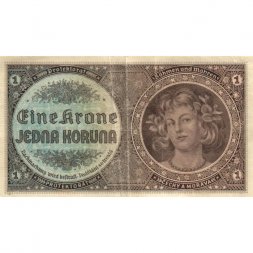 Чехословакия (Богемия и Моравия) 1 крона 1940 год Оккупированная Германией - F+