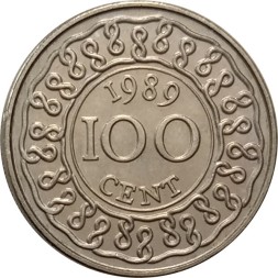 Суринам 100 центов 1989 год