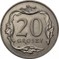 Польша 20 грошей 2014 год