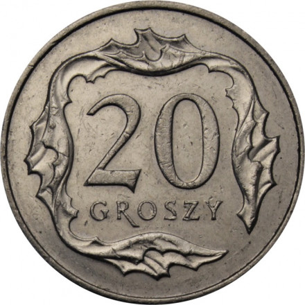 Польша 20 грошей 2014 год
