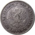 Финляндия 1 марка 1872 год - VF+