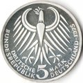 ФРГ 5 марок 1975 год - 50 лет со дня смерти Фридриха Эберта (proof)