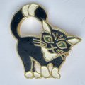 Значок. Детский. Чёрный кот