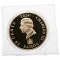 Самоа 20 центов 2024 год - Азиатские мифические существа. Девятихвостая лиса