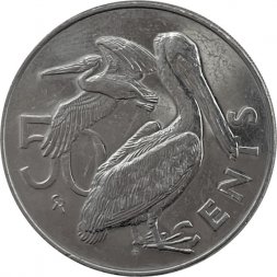 Виргинские острова 50 центов 1980 год
