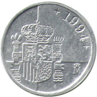 Испания 1 песета 1994 год