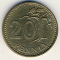 Финляндия 20 пенни 1970 год