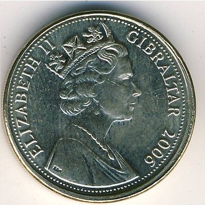 Гибралтар 1 фунт 2006 год