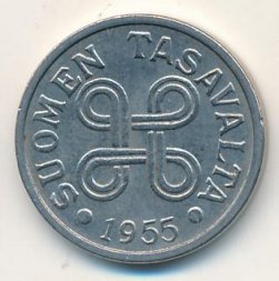 Финляндия 5 марок 1955 год