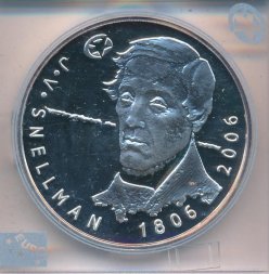 Финляндия 10 евро 2006 год - Снелльман Й.В.