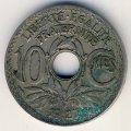 Франция 10 сантимов 1927 год