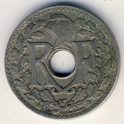 Франция 10 сантимов 1927 год