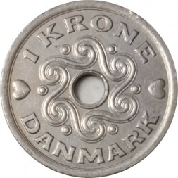 Дания 1 крона 1997 год