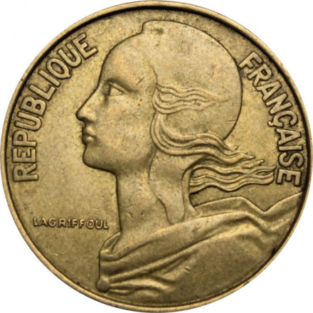 Франция 20 сантимов 1972 год