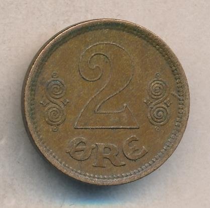Дания 2 эре 1915 год