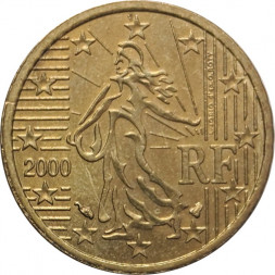 Франция 10 евроцентов 2000 год