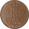 Дания 5 эре 1980 год
