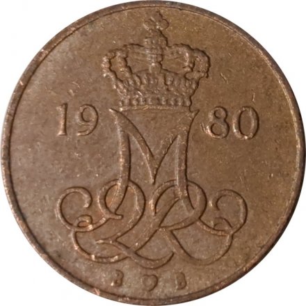 Дания 5 эре 1980 год