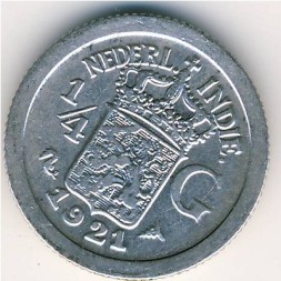 Нидерландская Индия 1/4 гульдена 1921 год