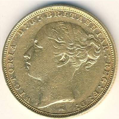 Австралия 1 соверен 1886 год