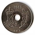 Дания 25 эре 1981 год