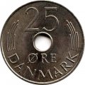 Дания 25 эре 1981 год
